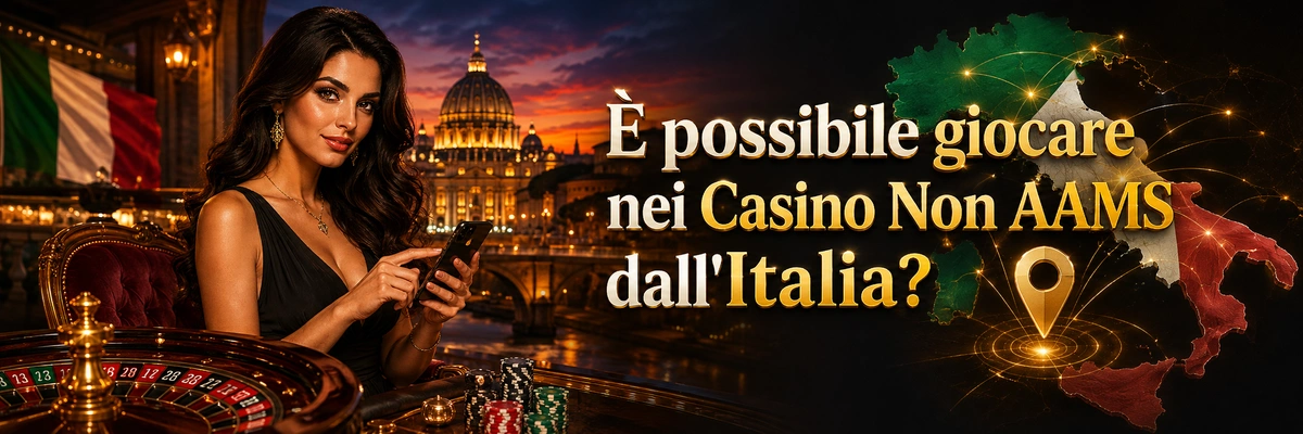 È possibile giocare nei Casino Non AAMS dall'Italia